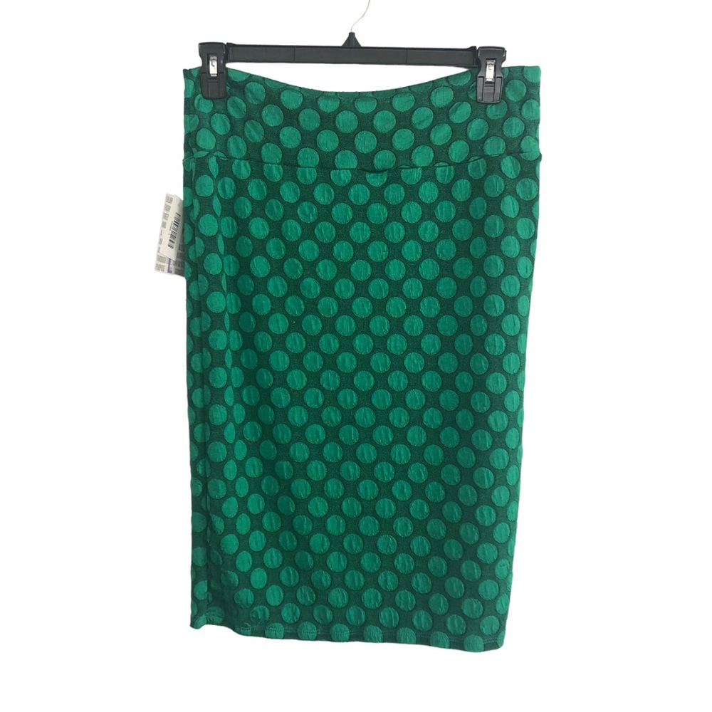 NWT LuLaRoe Cassie skirt green dots